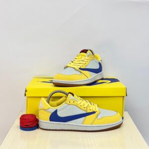 Nike Jordan 1 Low X Travis Scott Sneakers “Canary Yellow”