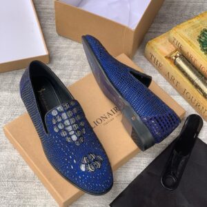 Billionaire Luxury Loafers - “Royal Blue” Elegance