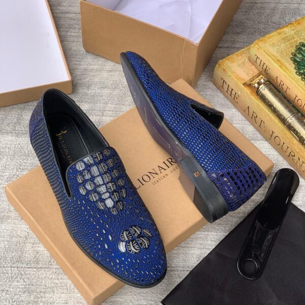 Billionaire Luxury Loafers - “Royal Blue” Elegance